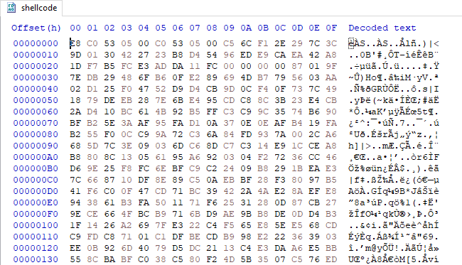 Shellcode in hex editor.png
